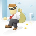 Businessman Burglar Royalty Free Stock Photo