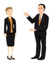 Businessman & businesswoman older Royalty Free Stock Photo