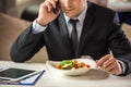 Businessman in cafe Royalty Free Stock Photo