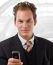 Businessman calling on phone Royalty Free Stock Photo