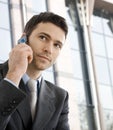 Businessman calling on phone Royalty Free Stock Photo