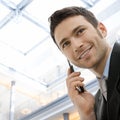 Businessman calling on phone Royalty Free Stock Photo