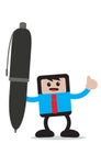 Businessman cartoon character