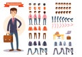 Businessman cartoon personage generator