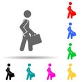 Businessman, casually multi color style icon. Simple glyph, flat vector of businessmen icons for ui and ux, website or mobile