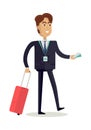 Businessman Character Vector Illustration.