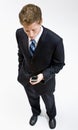 Businessman checking cell phone Royalty Free Stock Photo