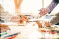 Businessman checking financial result of company economy. Royalty Free Stock Photo