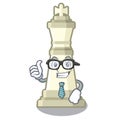 Businessman chess king on a the mascot