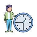 businessman clock time Royalty Free Stock Photo