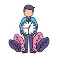 businessman clock time Royalty Free Stock Photo