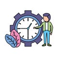 businessman clock time Royalty Free Stock Photo