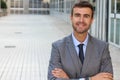 Businessman Close up Shot on Office Space Background