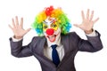 Businessman clown Royalty Free Stock Photo