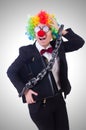 Businessman clown Royalty Free Stock Photo