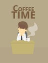 businessman coffee time. VECTOR