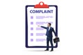 Businessman in customer complaint concept