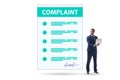 Businessman in customer complaint concept