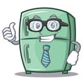 Businessman cute refrigerator character cartoon