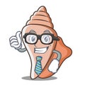 Businessman cute shell character cartoon