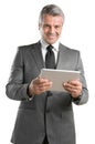 Businessman with digital tablet Royalty Free Stock Photo