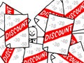 Businessman and discount ads