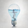 Businessman diver. Concept image Royalty Free Stock Photo