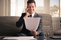 Businessman doing a phone call Royalty Free Stock Photo