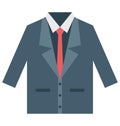 Businessman dress, clothing Isolated Vector Icon that can be easily modified or edited.