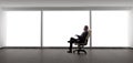 Businessman in an Empty Office