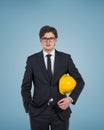 Businessman engineer Royalty Free Stock Photo