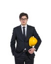 Businessman engineer Royalty Free Stock Photo
