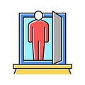 businessman expert color icon vector illustration