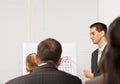 Businessman explaining chart Royalty Free Stock Photo