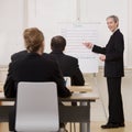 Businessman explaining presentation Royalty Free Stock Photo