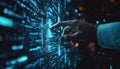 Businessman Explores Digital Data Network Transformation For Next Generation Technology In Cyberspace, Internet Network