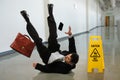 Businessman Falling Royalty Free Stock Photo