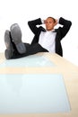 Businessman With Feet On The Table Royalty Free Stock Photo