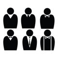 Businessman flat icons Royalty Free Stock Photo
