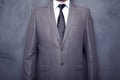 Businessman front of the blackboard Royalty Free Stock Photo