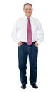 Businessman full length portrait Royalty Free Stock Photo