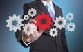 Businessman gears concept Royalty Free Stock Photo