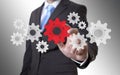 Businessman gears concept Royalty Free Stock Photo