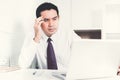 Businessman getting stressed upset at work Royalty Free Stock Photo