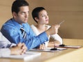 Businessman Giving Presentation In Conference Room Royalty Free Stock Photo