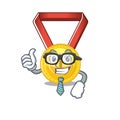 Businessman gold medal with the character shape