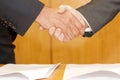 Businessman hand shake