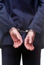 Businessman in handcuffs