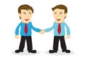 Businessman handshake. Business people greeting each other. Concept of corporate collaboration or meeting Royalty Free Stock Photo