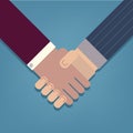 Businessman handshake icon vector illustration Royalty Free Stock Photo